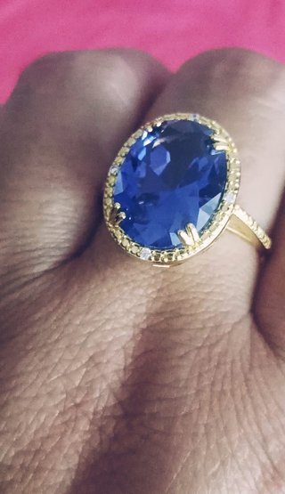 Anillo de Tanzanita y Plata de ley 925