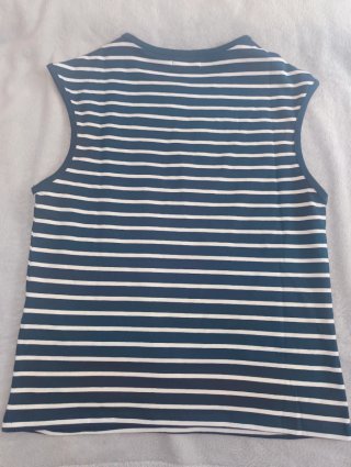 Camiseta sin mangas Milano rayas M