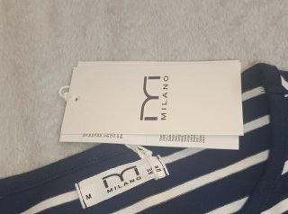 Camiseta sin mangas Milano rayas M