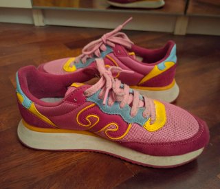 Scarpe Wushu donna rosa multicolor