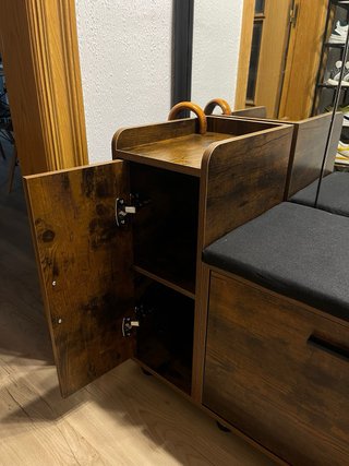 Banco zapatero con asiento y almacenaje