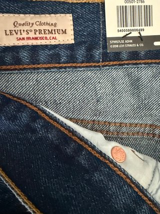 Levi's 501 Original Stretch W34 L34 Nuovo