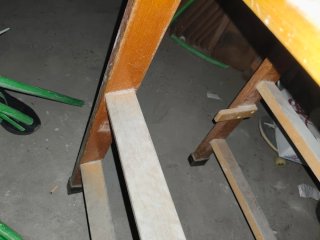 Escalera de madera 7 peldaños más de 220cm