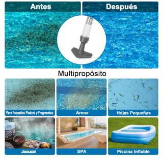 Aspirador Piscina Batería 3 en 1