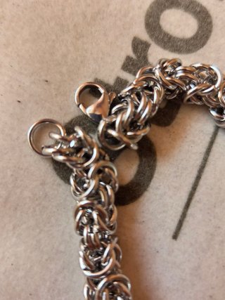 Bracciale Acciaio Inox Nero e Argento