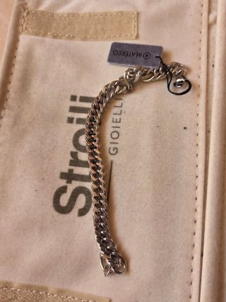 Bracciale Acciaio Inox Nero e Argento