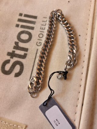Bracciale Acciaio Inox Nero e Argento