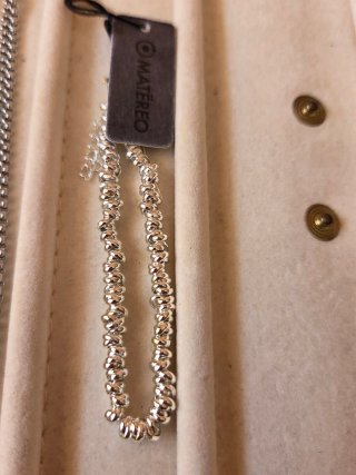 Bracciale Acciaio Inox Nero e Argento