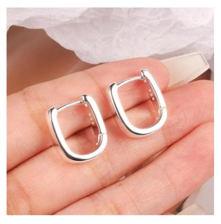 Pendientes plateados