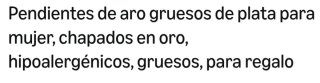 Pendientes plateados
