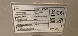 Nevera Eléctrica Norauto 30L 12V/230V