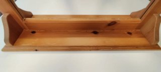 Mirall estil nòrdic d'ikea. Marc de fusta natural