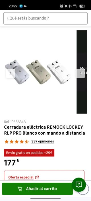 Cerradura Seguridad Invisible Remock Lockey