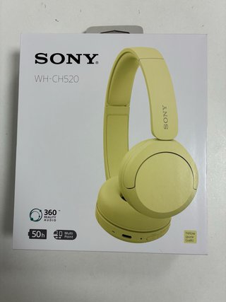 Cascos Sony WH-CH520 Amarillos