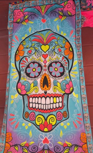 Pareo Toalla Verano Diseño Búho Azul