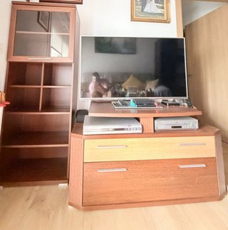 Conjunto Muebles Madera Clara
