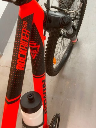 Bicicleta de montaña rockrider Btwin roja