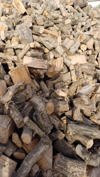 Leña de olivo y almendro para chimenea