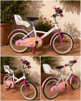 Bicicleta infantil niña princesa