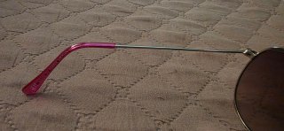 Gafas de sol aviador niña doradas y rosas