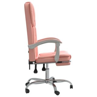 Silla de oficina reclinable rosa