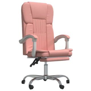 Silla de oficina reclinable rosa