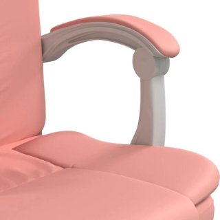 Silla de oficina reclinable rosa