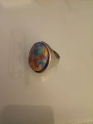 Anillo Mosaico Multicolor Grande