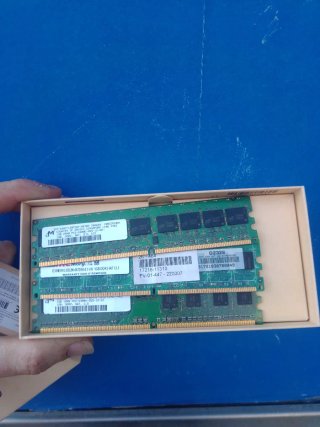 3x Módulos RAM Micron 1GB DDR2 667MHz