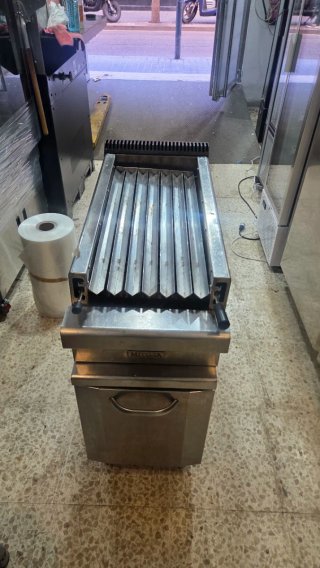 Barbacoa industrial piedras volcánicas de gas