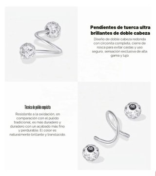 Pendientes de bola con diamantes de imitación