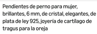 Pendientes de bola con diamantes de imitación