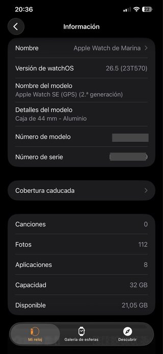 Apple Watch SE 2 Generación 44 mm Negro Midnigth