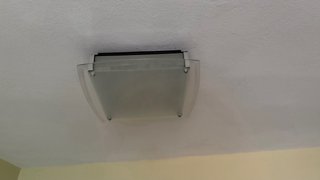 Aplique de techo moderno vidrio y metal