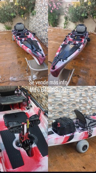 Kayak de pesca Orza a pedales + vivero +Cañero