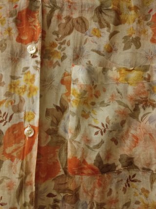 Camisa vintage IMAGE floral manga corta mujer
