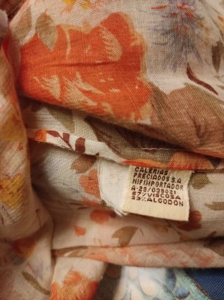 Camisa vintage IMAGE floral manga corta mujer