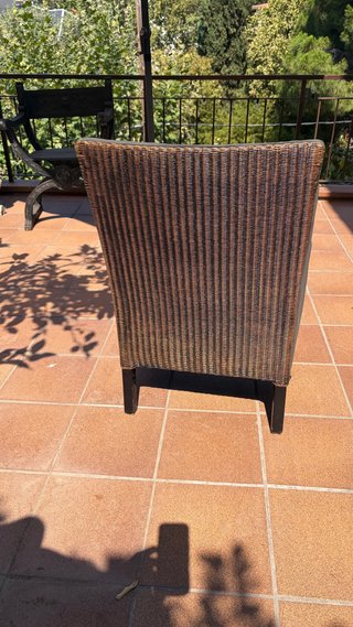 Sillón de terciopelo gris
