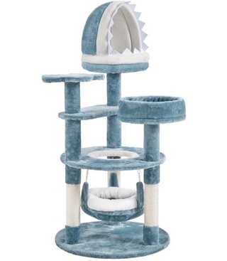 Rascador para gatos azul
