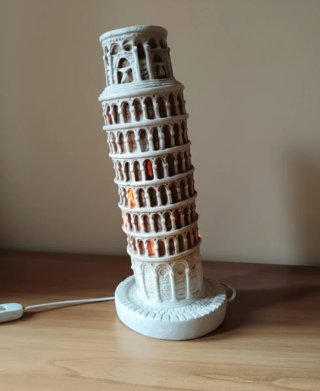 Lampada Torre di Pisa vintage