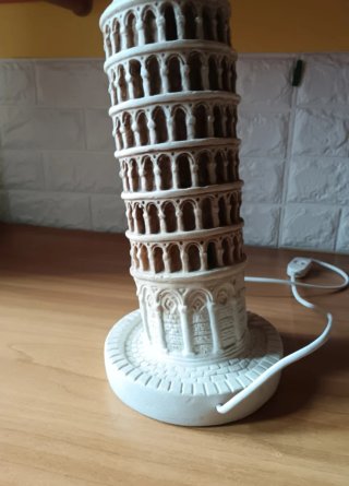 Lampada Torre di Pisa vintage