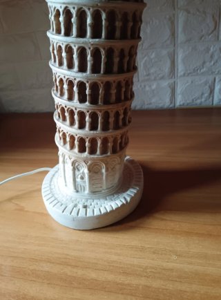 Lampada Torre di Pisa vintage