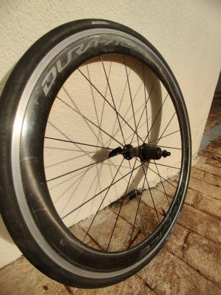 Rueda aero carbono Dura Ace C50 11v para zapata