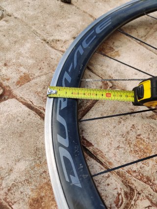 Rueda aero carbono Dura Ace C50 11v para zapata