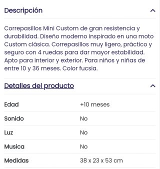 Moto de juguete rosa