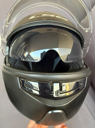 Casco Moto Modular LS2 Negro Mate Talla S