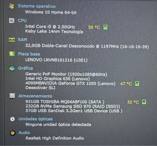 Portátil Lenovo Legion Y520-15IKBN ACTUALIZADO