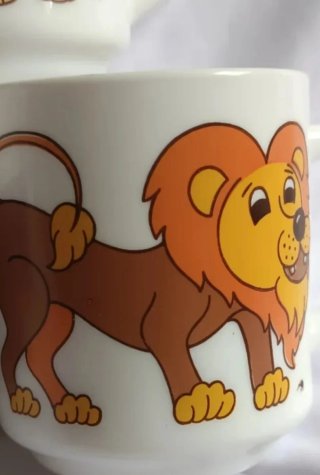 Tazas Arcopal Animales Vintage ( Set 3 tazas)