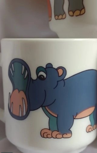Tazas Arcopal Animales Vintage ( Set 3 tazas)