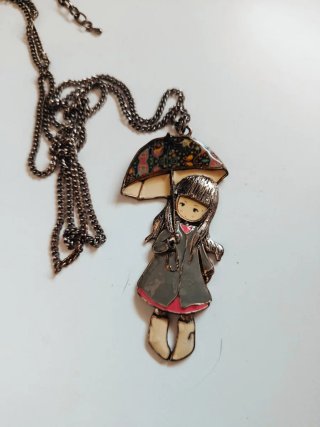 Colgante Gorjuss Niña con paraguas